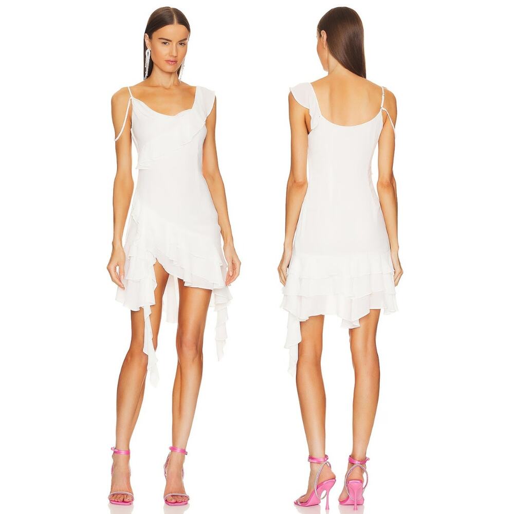 NBD Dua Midi Dress Ruffle Bridal Fairy Party Cocktail Graduation Formal Hoco XS